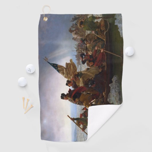 Oversteek Delaware 1776: Generaal George Washingto Golfhanddoek (Insitu)