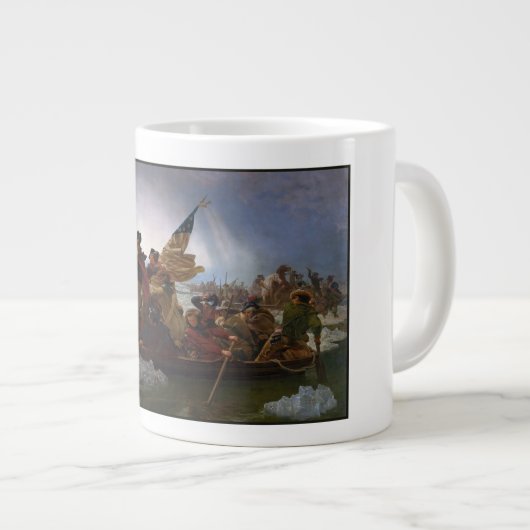 Oversteek Delaware 1776: Generaal George Washingto Grote Koffiekop (Voorkant rechts)