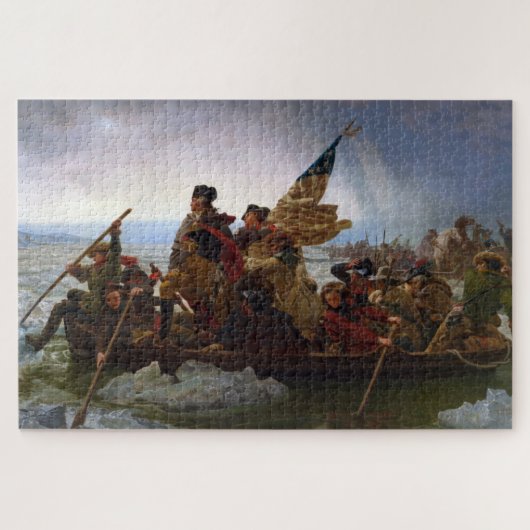 Oversteek Delaware 1776: Generaal George Washingto Legpuzzel (Horizontaal)