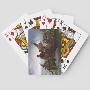 Oversteek Delaware 1776: Generaal George Washingto Pokerkaarten