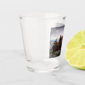Oversteek Delaware 1776: Generaal George Washingto Shot Glas (Links)