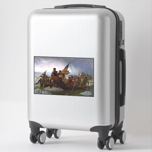 Oversteek Delaware 1776: Generaal George Washingto Sticker (Koffer)