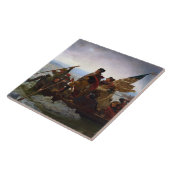 Oversteek Delaware 1776: Generaal George Washingto Tegeltje (Zijkant)