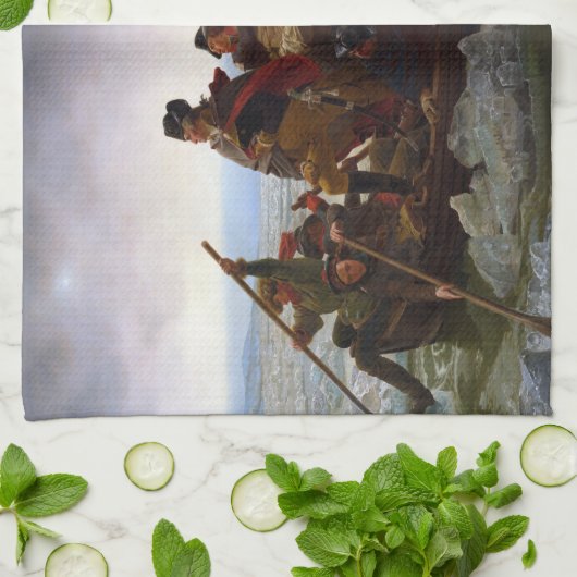 Oversteek Delaware 1776: Generaal George Washingto Theedoek (Gevouwen)