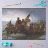 Oversteek Delaware 1776: Generaal George Washingto Tissuepapier (Craft)