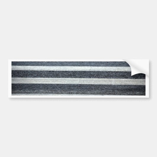 Oversteekplaats of Zebrapad Bumpersticker (Voorkant)