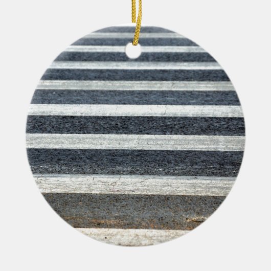 Oversteekplaats of Zebrapad Keramisch Ornament (Voorkant)