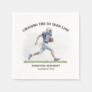 Oversteken 50 Yards Amerikaans Football 50ste verj Servet