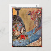 Oversteken van het Rode Zee Orthodoxe Christelijke Briefkaart (Voorkant / Achterkant)