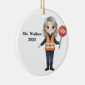 Overstekersbegeleider personaliseren keramisch ornament (Rechts)