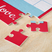 Overstelpen je met liefde legpuzzel (Zijkant)