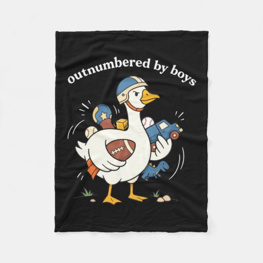 Overstelpt Grafisch Fleece Deken (Voorkant)