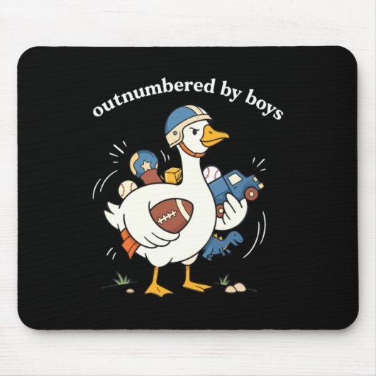 Overstelpt Grafisch Muismat (Voorkant)