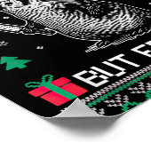 Overstimulated But Festive Christmas Ugly Penguin Poster (Hoek)