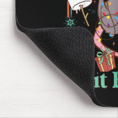 Overstimulated But Festive Funny Ossums Christmas Muismat (Hoek)