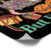 Overstimulated But Festive Funny Ossums Christmas  Poster (Hoek)