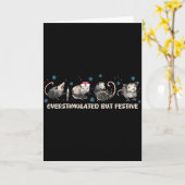 Overstimulated But Festive Funny Ssum Nurse Christ Kaart (Gele Bloem)