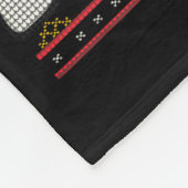 Overstimulated But Festive Ossum Christmas Ugly Sw Fleece Deken (Hoek)