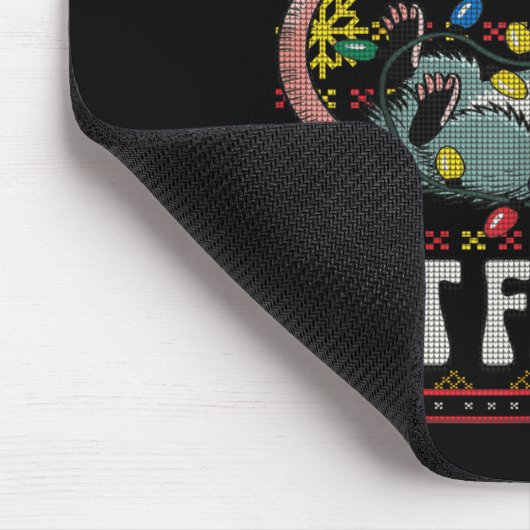 Overstimulated But Festive Ossum Christmas Ugly Sw Muismat (Hoek)