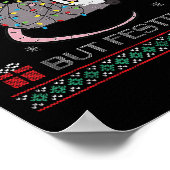 Overstimulated But Festive Ossum Ugly Sweater Chri Poster (Hoek)