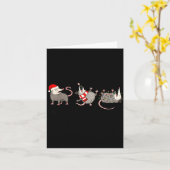 Overstimulated But Festive Ssum Christmas Funny Ch Kaart (Gele Bloem)