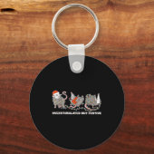 Overstimulated But Festive Ssum Christmas Ugly Xma Sleutelhanger (Voorkant)
