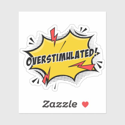 Overstimulated Sticker (Vel)