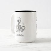 OVERSTIMULATED & UNDERCAFFEINATED COFFEE MUG TWEEKLEURIGE KOFFIEMOK (Voorkant links)