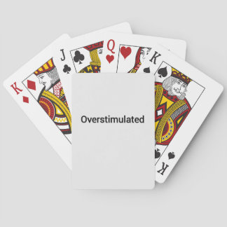 overstimulated word text pokerkaarten