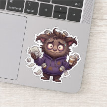 Overstimulatie Chaos Beer Uitgeput Sticker voor Ko