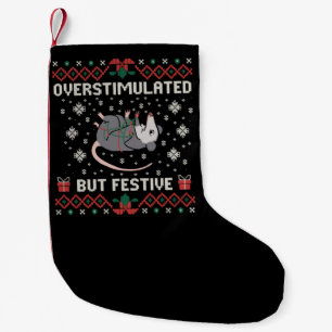 Overstimulatie Maar Feestelijke Possum Kerst Grapp Kleine Kerstsok