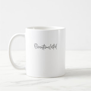 Overstimulatie Sarcasme grappige introvert Koffiemok