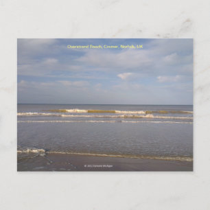 Overstrand Beach, Cromer, Norfolk, Verenigd Konink Briefkaart