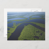 Overstromde antenne van de archipel van Anavilhana Briefkaart (Voorkant / Achterkant)