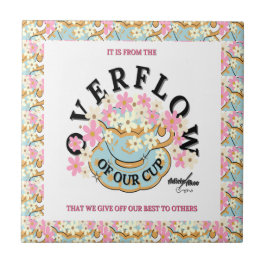 OVERSTROMDE keramische Tegel - Adiela Akoo Tegeltje