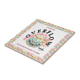 OVERSTROMDE keramische Tegel - Adiela Akoo Tegeltje