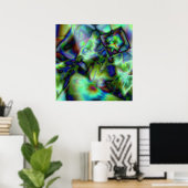 Overstromde kleding poster (Thuiskantoor)