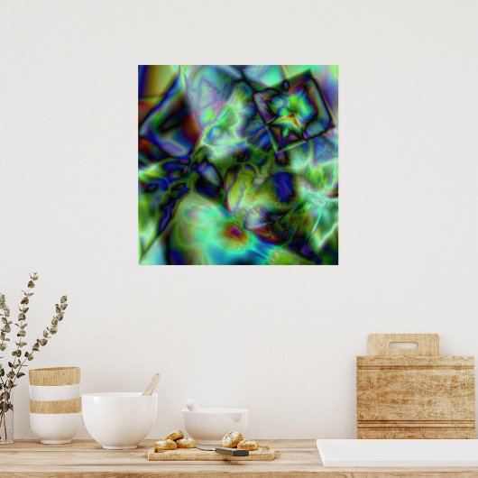 Overstromde kleding poster (Keuken)