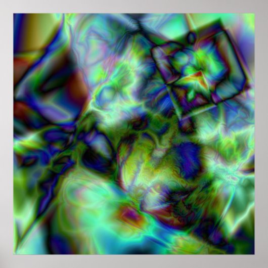 Overstromde kleding poster (Voorkant)