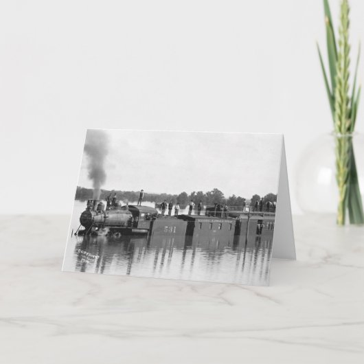 Overstromde trein, 1904 kaart (Voorkant)