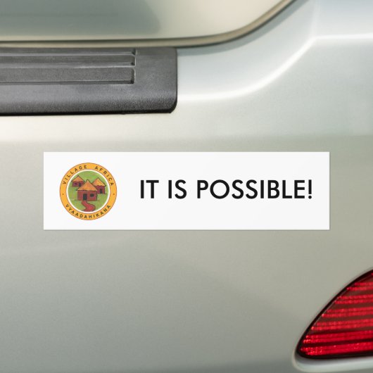 Overstromend Afrika Het is een mogelijke Bumpersti Bumpersticker (Op auto)