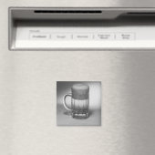 Overstromend bier glas magneet (Insitu (Vaatwasser))