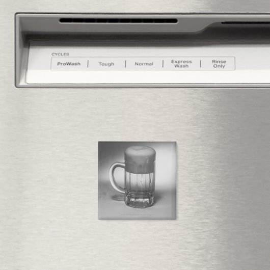 Overstromend bier glas magneet (Insitu (Vaatwasser))