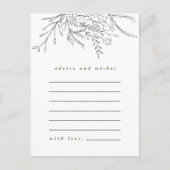 Overstromend Bouquet Advice en wenst Kaart (Voorkant)