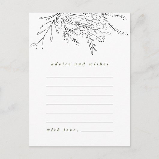 Overstromend Bouquet Advice en wenst Kaart (Voorkant)