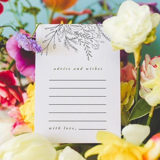 Overstromend Bouquet Advice en wenst Kaart