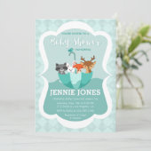 Overstromend met inval in Baby shower Kaart (Staand voorkant)