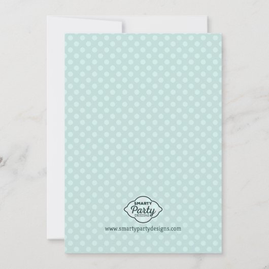 Overstromend met inval in Baby shower Kaart (Achterkant)