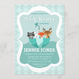 Overstromend met inval in Baby shower Kaart