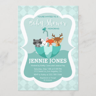 Overstromend met inval in Baby shower Kaart